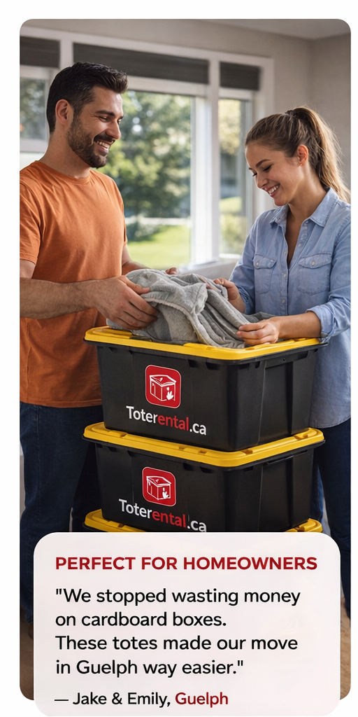 Family packing totes in Guelph